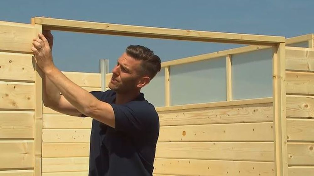 dwarsligger tuinhuis