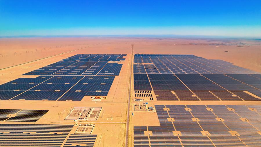 GoodWe toont kunde in Chinees 80MW-pv-project