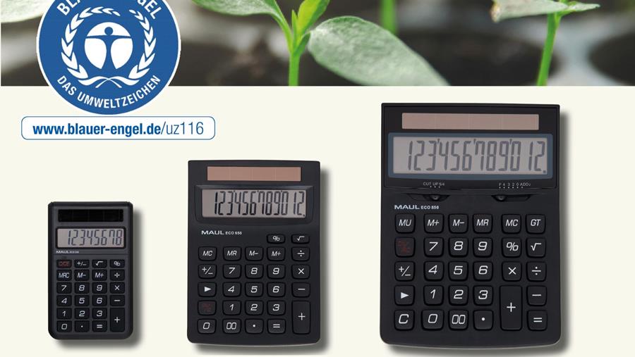 Label L'Ange bleu pour les nouvelles calculatrices MAUL