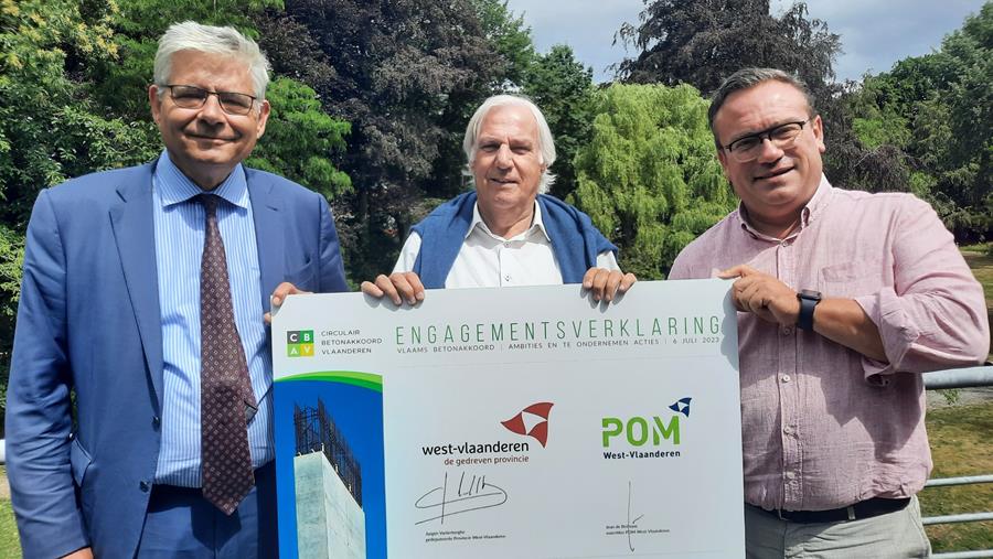 West-Vlaanderen ondertekent Vlaams Circulair Betonakkoord