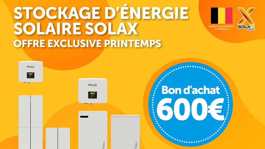 600 euros de réduction : offre de printemps exclusive de SolaX Energy Storage