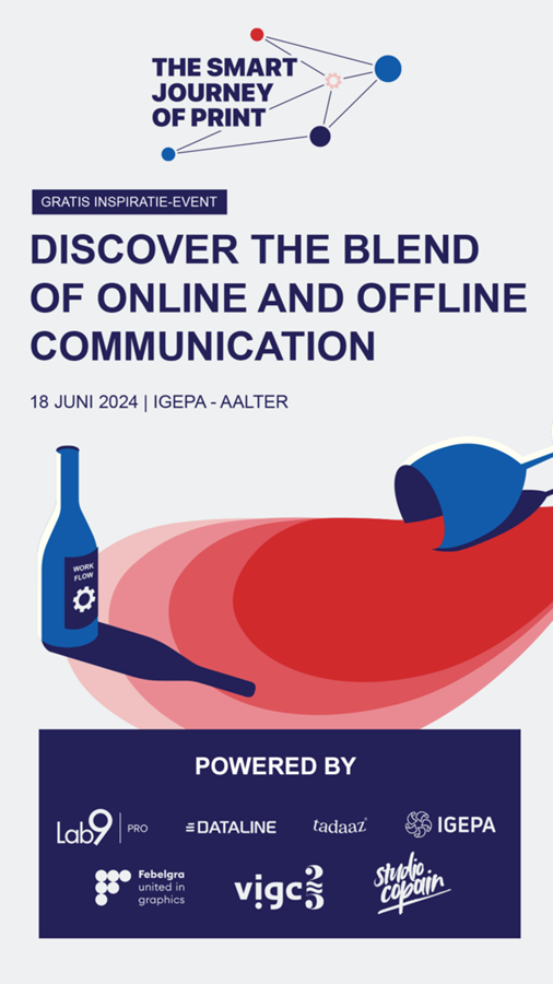 Igepa Belux et Lab9 Pro s'associent pour "The Smart Journey of Print", un événement d'inspiration gratuit qui aura lieu le 18 juin 2024
