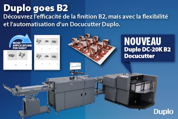 Nouveau chez Igepa: Duplo DC-20K B2 Docucutter