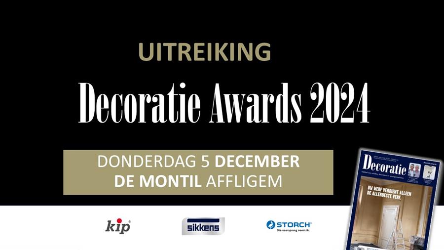 Schrijf u in voor de uitreiking van de Decoratie Awards 2024