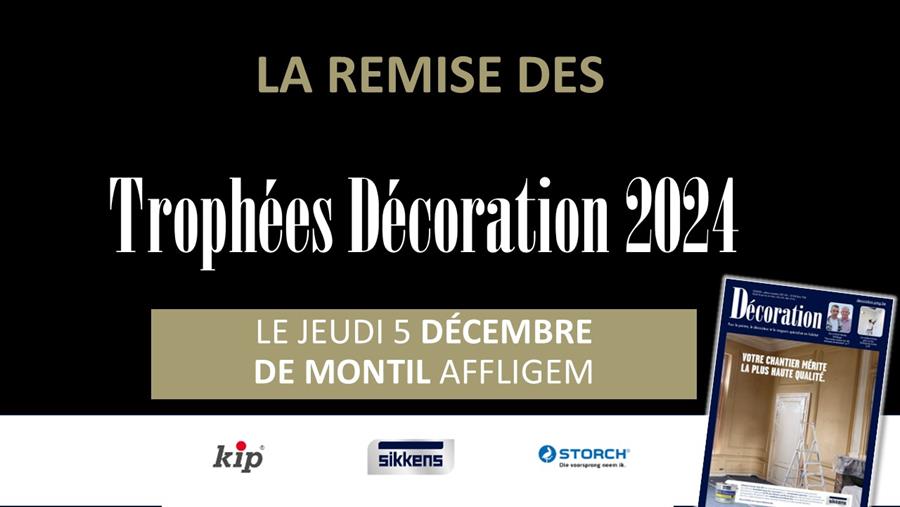 Inscrivez-vous pour la remise des Trophées Décoration 2024
