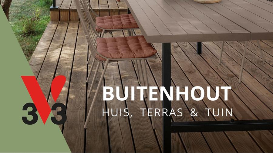 Nieuwigheden voor buitenhout bij V33