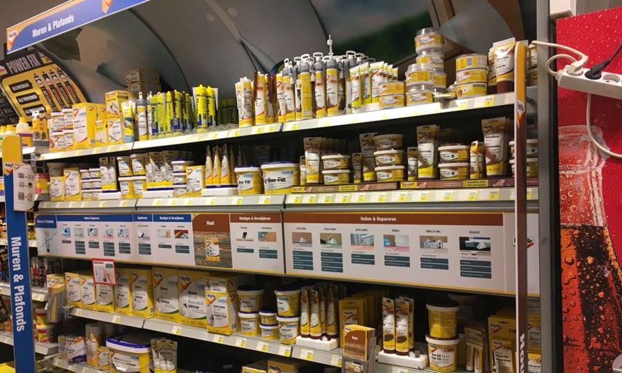 Structureer gips per toepassing