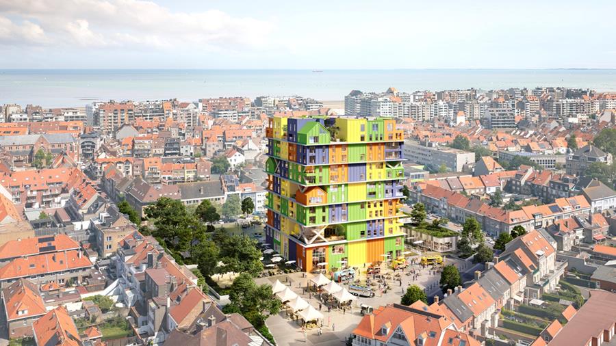 Hoost in Knokke-Heist: een kleurrijk statement aan de kust