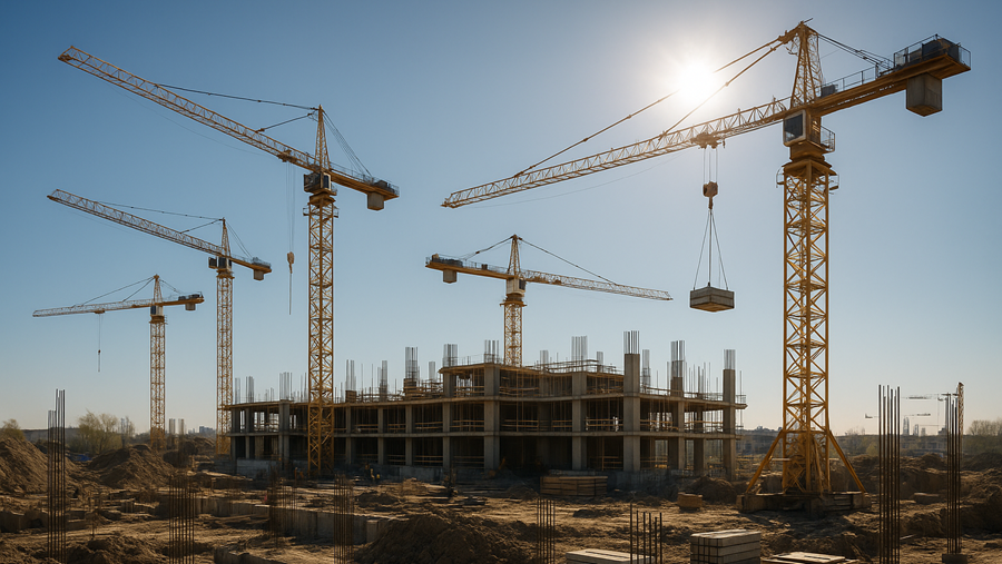 Le beau temps fait fondre le retard dans la construction