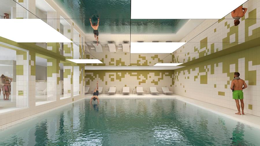 Oude zwembadsite herbestemd tot woon- en leefproject