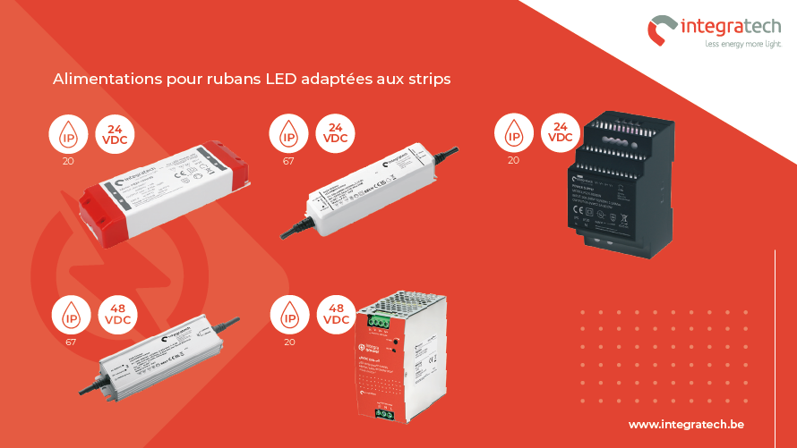 Integrapower : alimentations pour rubans LED conçues sur mesure