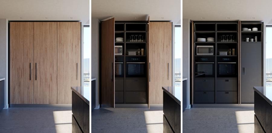 Système de porte d'armoire que coulisse en totale douceur