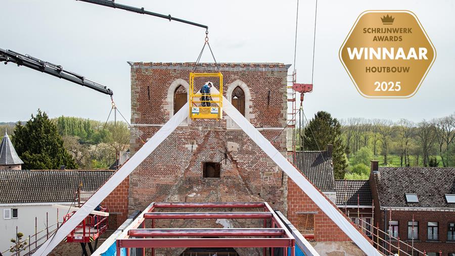 Prefab houtstructuur herstelt erfgoed met precisie