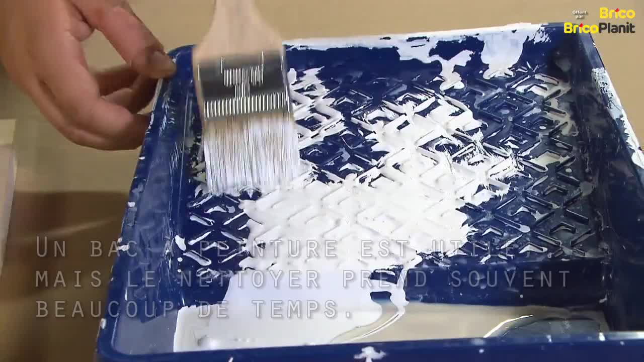 CONSEIL DE LA SEMAINE: COMMENT EVITER DE NETTOYER VOTRE BAC A PEINTURE
