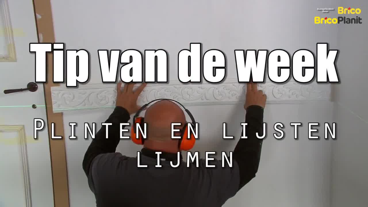 Zo zet je een plint of lijst vast