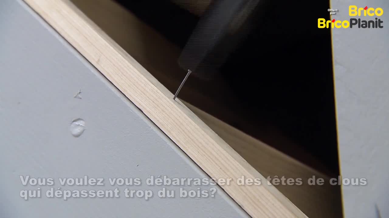 Voici comment enfoncer les têtes de clous