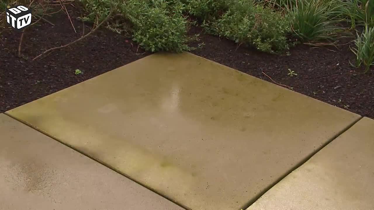 NETTOYER DES DALLES EN BETON