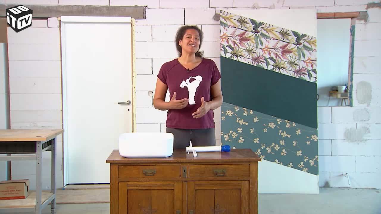 Meuble rétro devient meuble de salle de bains (partie 3)