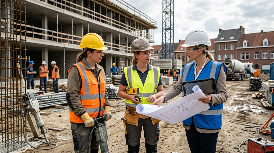 Meer zelfstandige vrouwen in de bouw
