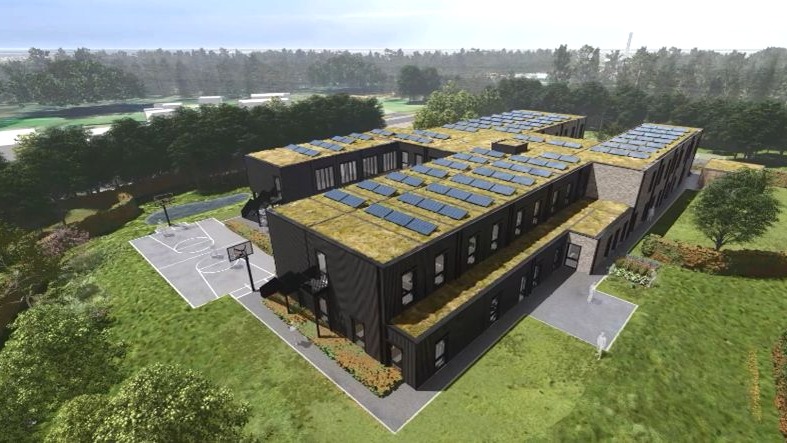 La première maison de détention modulaire en Belgique prend forme à Genk