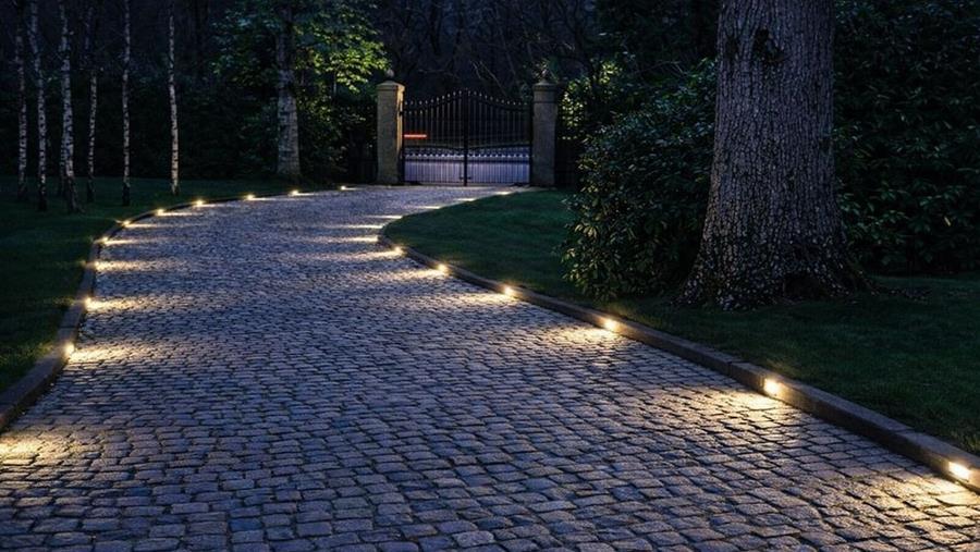 Uitlichten van de tuin, terras, parking, gevel, oprit en paden: tips and tricks